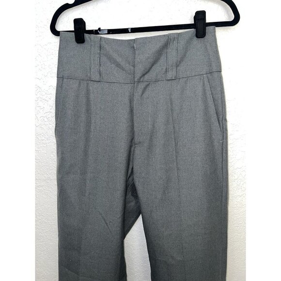 RE/DONE 50’s Straight Leg Grey Trouser Pant Size 26 Made Italy New NWTS Cuffed G - Picture 6 of 13